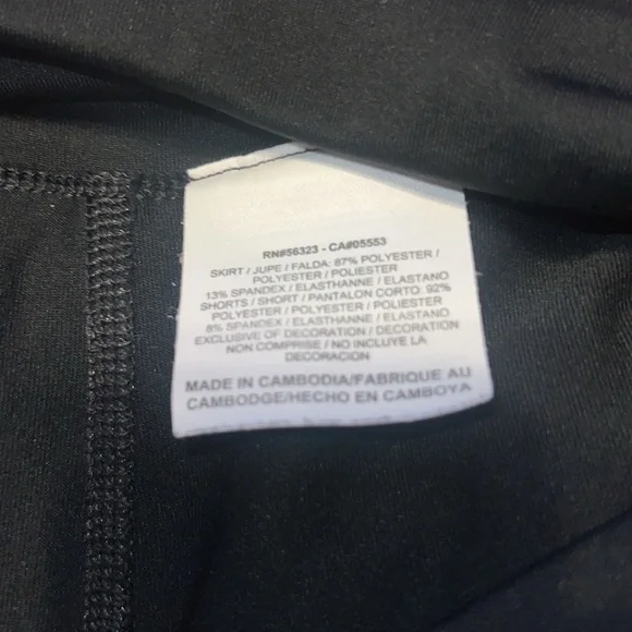 Nike Drifit Black Skort w White Accents Size Small - Picture 5 of 6